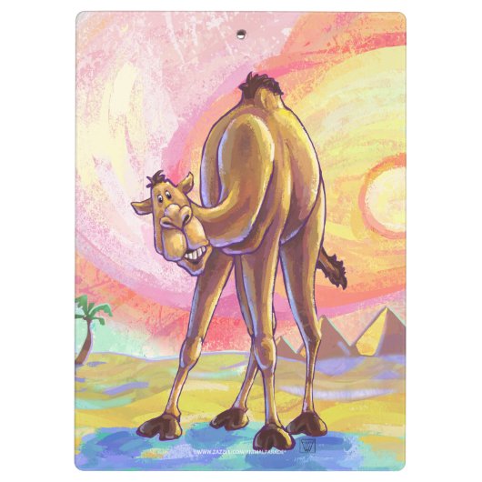 Cute Camel Kantoor Accessoires Klembord (Achterkant)