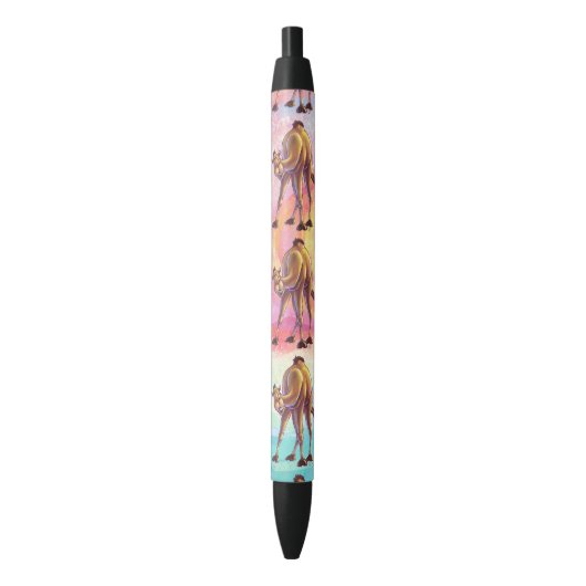 Cute Camel Kantoor Accessoires Zwarte Inkt Pen (Voorkant Verticaal)