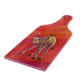 Cute Camel Kerstmis op rood Snijplank (Hoek)