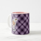 Cute Camel Paars Tweekleurige Koffiemok (Voorkant links)