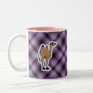Cute Camel Paars Tweekleurige Koffiemok