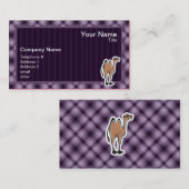 Cute Camel Paars Visitekaartje (Voorkant / Achterkant)