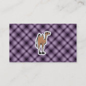 Cute Camel Paars Visitekaartje (Achterkant)