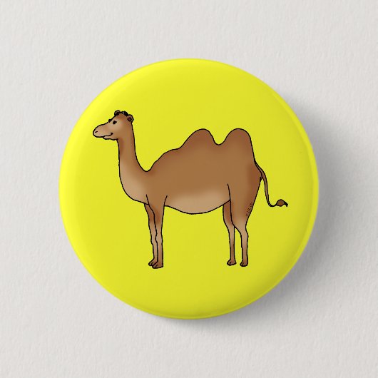 Cute camel ronde button 5,7 cm (Voorkant)