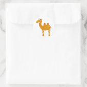 Cute camel ronde sticker (Tas)