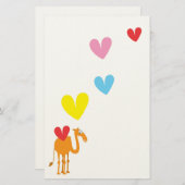 Cute Camel Stationery Briefpapier (Voorkant / Achterkant)