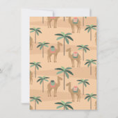 Cute Camel Woestijn Ze Baby Shower Bingo Game Card Kaart (Achterkant)