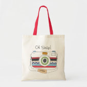 Cute Camera Doodle Oh Snap Tote Bag (Voorkant)