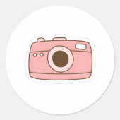 Cute Camera Kawaii Sticker (Voorkant)