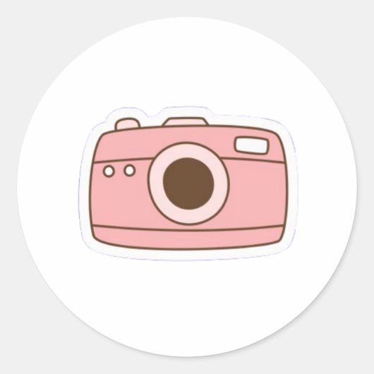 Cute Camera Kawaii Sticker (Voorkant)