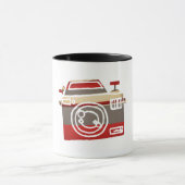 Cute Camera Love Heart Fotografie Grafisch Mok (Midden)