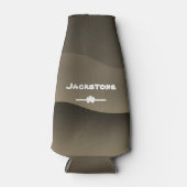 Cute Camo Design Custom Name Modern Beer Flesjeskoeler (Voorkant)