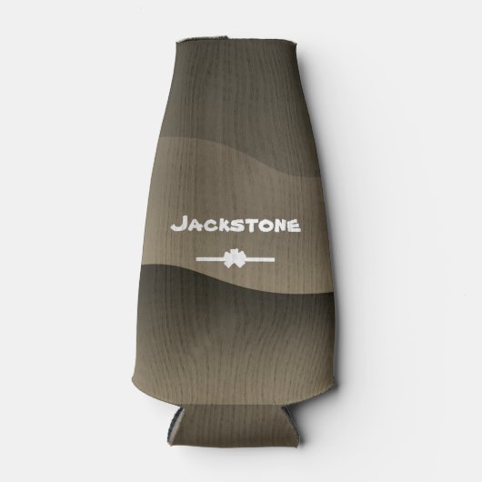  Cute Camo Design Custom Name Modern Beer Flesjeskoeler (Voorkant)