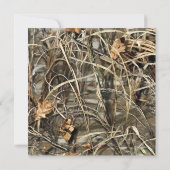 Cute Camo Fire Hydrant Gender Reopenbaart Uitnodig Kaart (Achterkant)