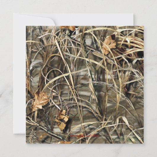 Cute Camo Fire Hydrant Gender Reopenbaart Uitnodig Kaart (Achterkant)