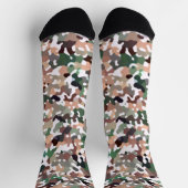 Cute Camo Multicolored Pattern Sokken (Top)