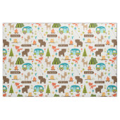 Cute Camp Critters Woodland Animals Fabric Stof (Fat Quarter)