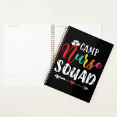 Cute Camp Nurse Squad Funny Neurses Matching Planner (Display)