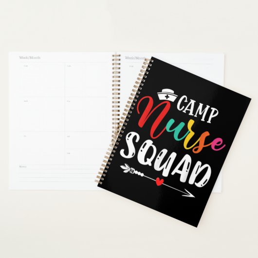 Cute Camp Nurse Squad Funny Neurses Matching Planner (Display)