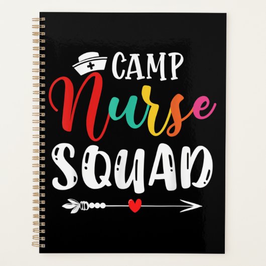 Cute Camp Nurse Squad Funny Neurses Matching Planner (Voorkant)