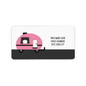 Cute Camper Address Mailing Labels (Voorkant)