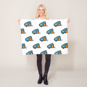 Cute Camper Fleece Deken