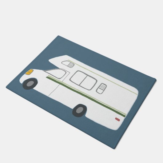 Cute Camper  Motorhome Art Deurmat (Schuin)
