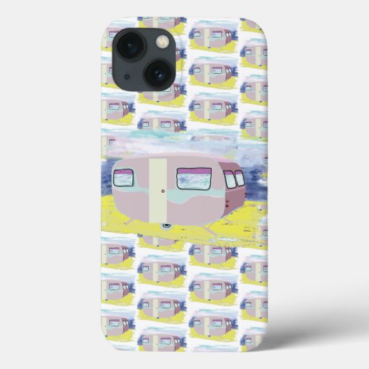 Cute Camper on Beach Case-Mate iPhone Case (Achterkant)