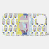Cute Camper on Beach Case-Mate iPhone Case (Achterkant (horizontaal))