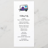 Cute Camper Programmakaart (Achterkant)