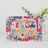 Cute Camper Retro Vintage Travel Movement Aankondiging (Staand voorkant)