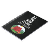 Cute Camping Cadeau-ideeën Kampeerder Buiten Natuu Notitieboek (Linkerzijde)