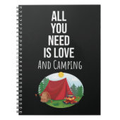 Cute Camping Cadeau-ideeën Kampeerder Buiten Natuu Notitieboek (Voorkant)