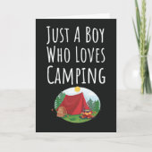 Cute Camping Cards For Baby Boys Kids Camper Lover Kaart (Voorkant)