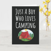 Cute Camping Cards For Baby Boys Kids Camper Lover Kaart (Gele Bloem)