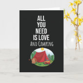 Cute Camping Cards Unique Novelty Cool Kaart (Gele Bloem)