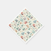 Cute Camping, Hiking, Ourways en Natuur Thema Servet (Hoek)