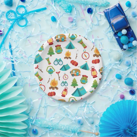 Cute camping party  bord (Feest)