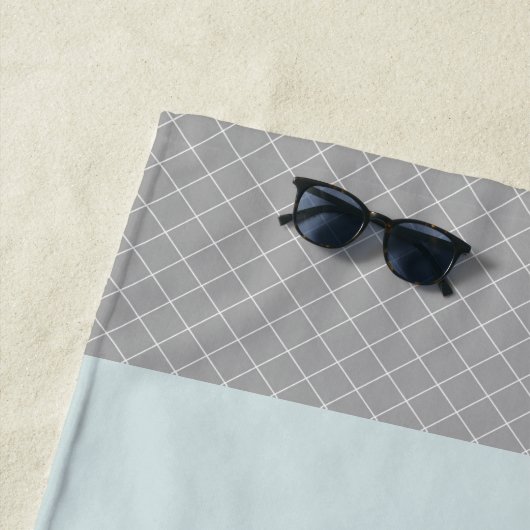 Cute Camping RV "Dit is hoe we werken", gepersonal Strandlaken (In situ)