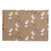 Cute Camping Smores Pattern Kussensloop (Achterkant)