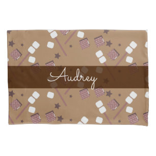 Cute Camping Smores Pattern Kussensloop