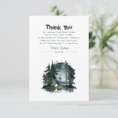 Cute Camping Thmed Baby shower Hartelijk dank Bedankkaart (Staand voorkant)