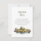 Cute Camping Thmed Baby shower Hartelijk dank Bedankkaart (Voorkant)