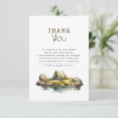 Cute Camping Thmed Baby shower Hartelijk dank Bedankkaart (Staand voorkant)