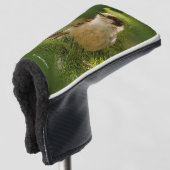 Cute Canada Gray / Grey Jay / Whiskeyjack Golfheadcover (3/4 voorkant)