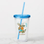 Cute Cancer Capricorn Acryl Drinkbeker (Achterkant)