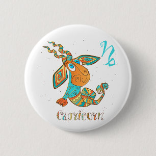 Cute Cancer Capricorn Ronde Button 5,7 Cm