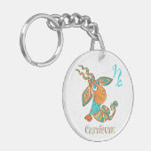 Cute Cancer Capricorn Sleutelhanger (Voorkant Links)