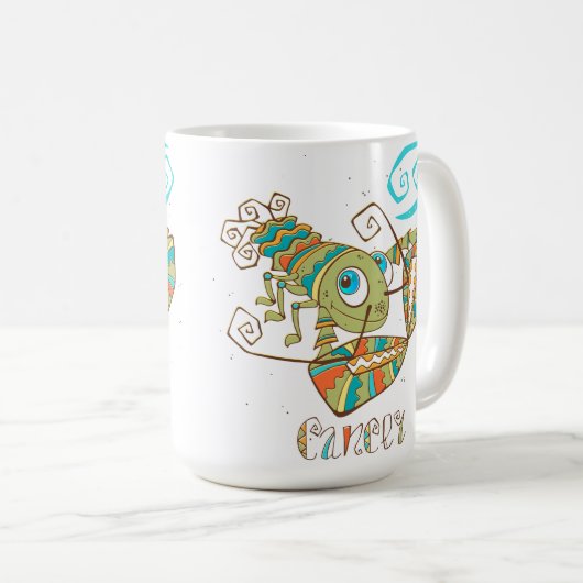 Cute Cancer Crab Koffiemok (Voorkant rechts)