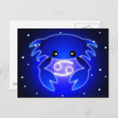 Cute Cancer Zodiac Briefkaart (Voorkant / Achterkant)